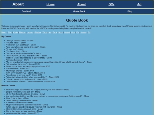 About/quotes screenshot