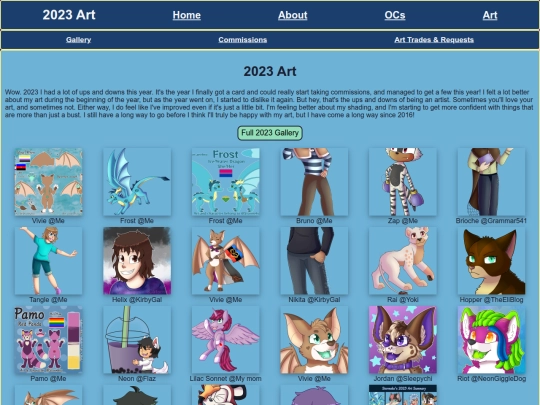 Art/Gallery/2023 screenshot
