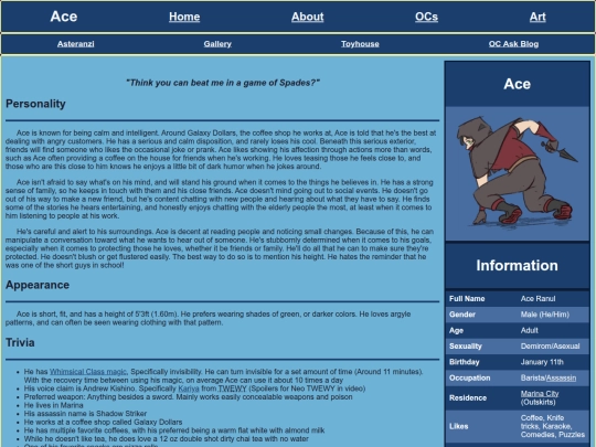 OCs/Ace screenshot