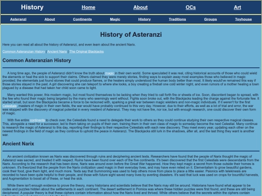 OCs/Asteranzi/history screenshot