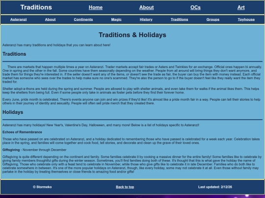 OCs/Asteranzi/traditions screenshot