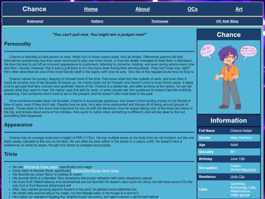 OCs/Chance screenshot