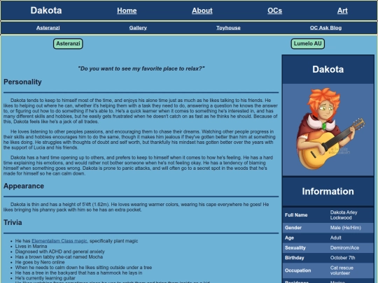 OCs/Dakota screenshot