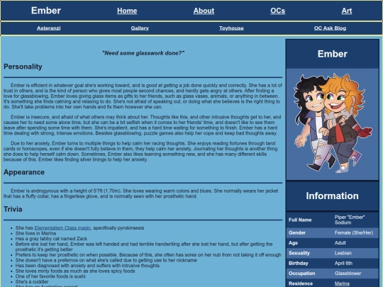 OCs/Ember screenshot
