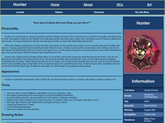 OCs/Hunter screenshot