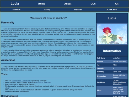 OCs/Lucia screenshot