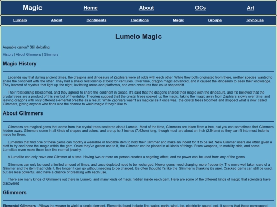 OCs/Lumelo/magic screenshot