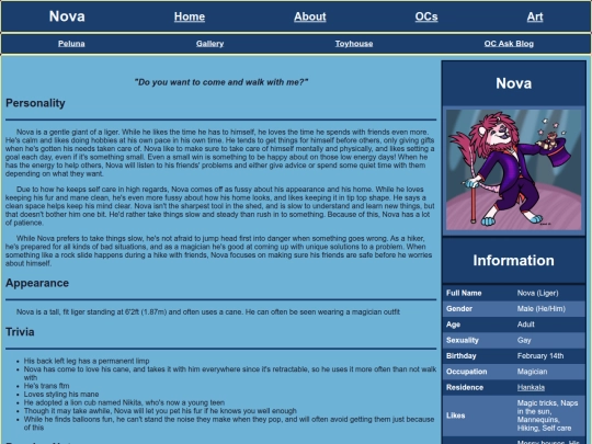 OCs/Nova screenshot