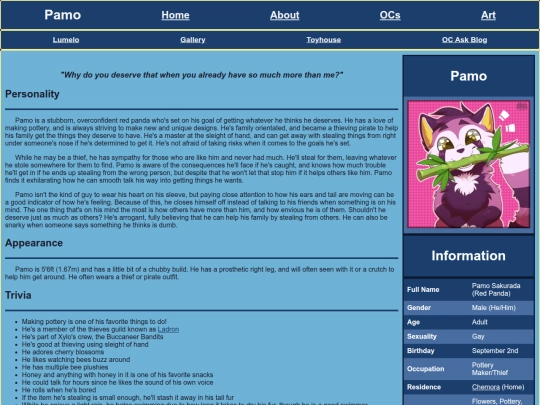 OCs/Pamo screenshot
