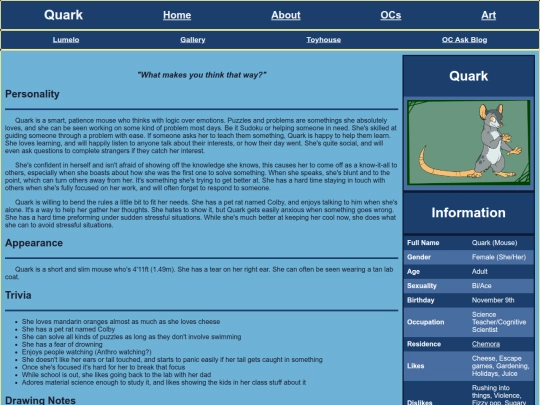 OCs/Quark screenshot