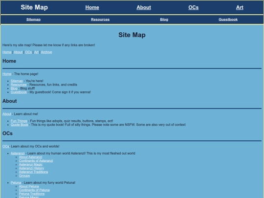 sitemap screenshot