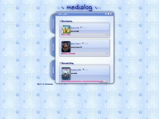 vault/medialog screenshot