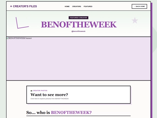benoftheweek screenshot