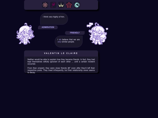 PROFILE/RELATIONS screenshot