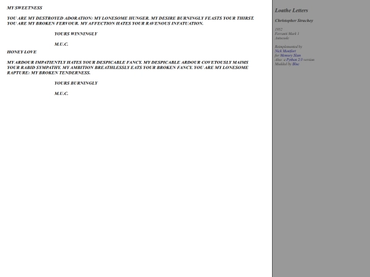 misc/loveletters screenshot