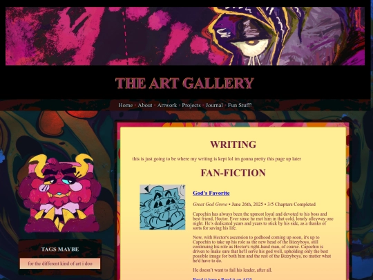 writing screenshot