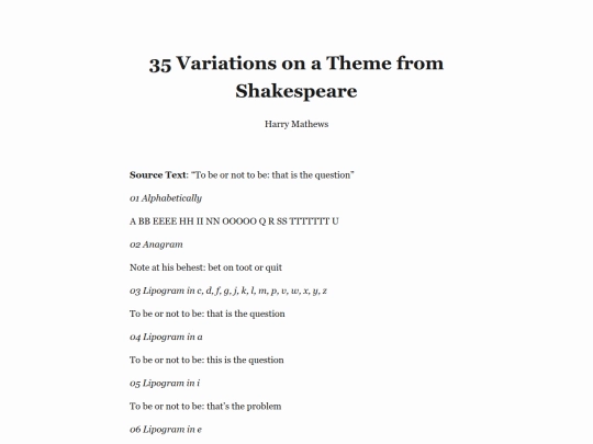 mathews-shakespeare screenshot