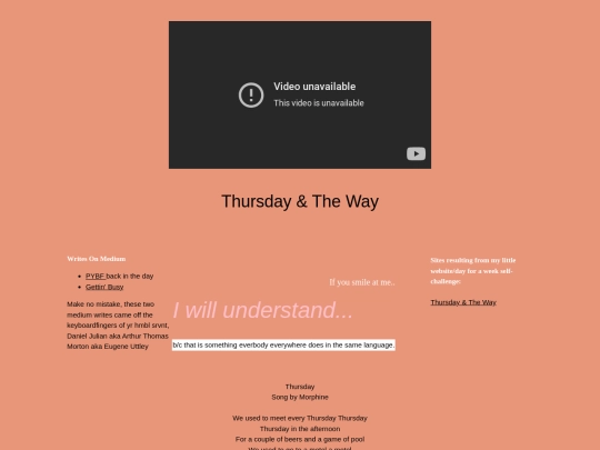 sop/thursday screenshot