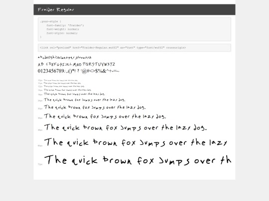 Fonts/demo screenshot