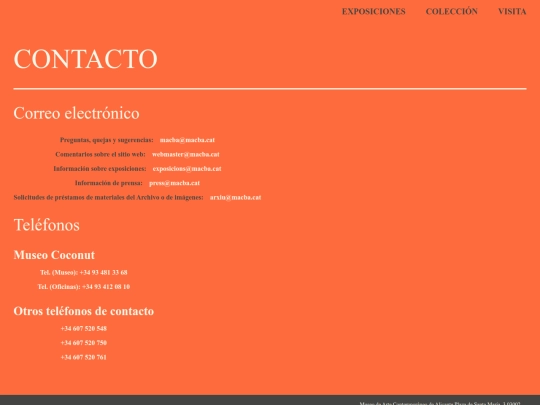 html/contacto screenshot