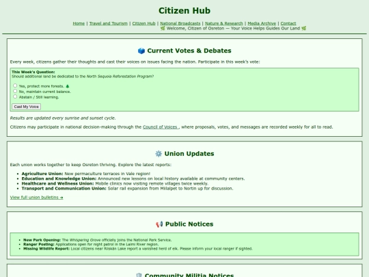 citizenhub screenshot
