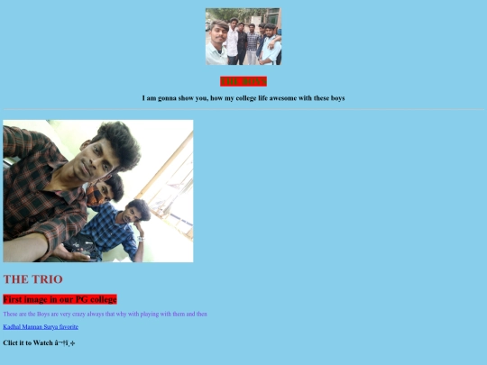 THE BOYS /Website for PG BOYS screenshot