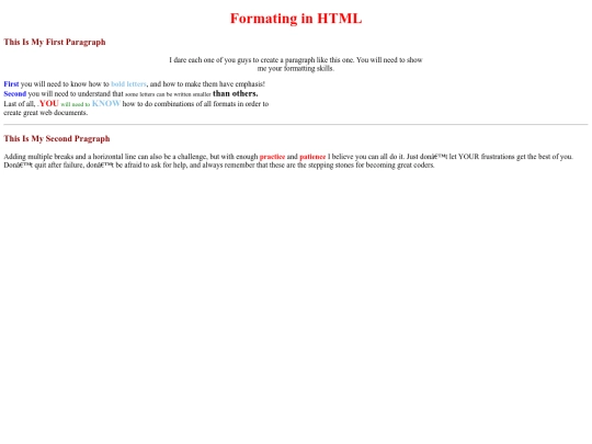 Final screenshot