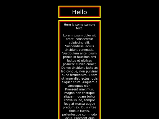 bordertest screenshot