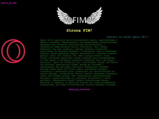 Operagx screenshot