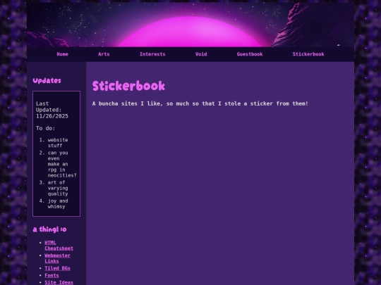 Stickerbook screenshot