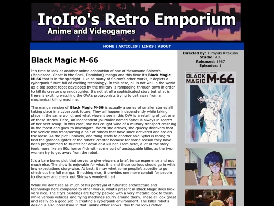 Anime/black-magic-m66 screenshot
