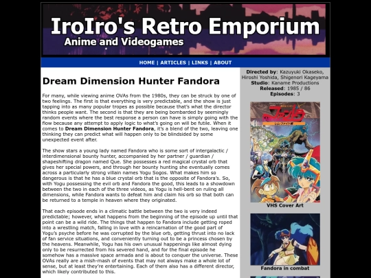 Anime/dream-dimension-hunter-fandora screenshot