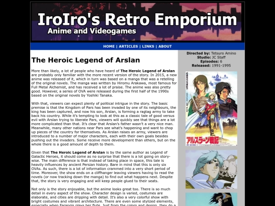 Anime/heroic-legend-arslan-1990s screenshot