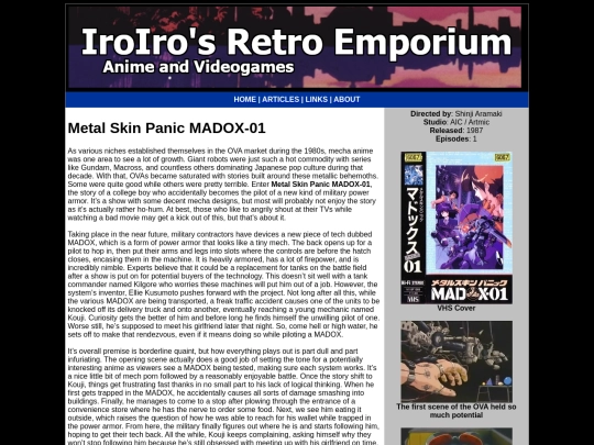 Anime/metal-skin-panic-madox-01 screenshot