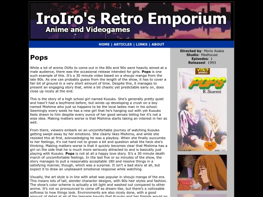 Anime/pops screenshot