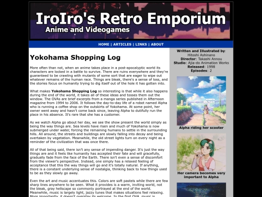Anime/yokohama-shopping-log-ova-review screenshot