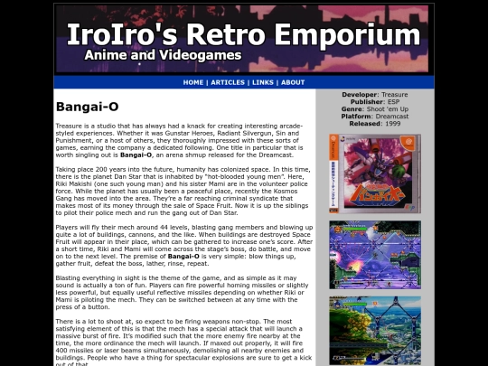 Games/Dreamcast/bangai-o screenshot