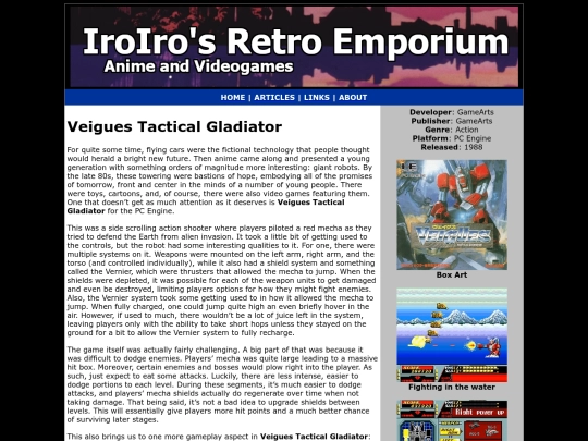 Games/PC-Engine/veigues-tactical-gladiator screenshot