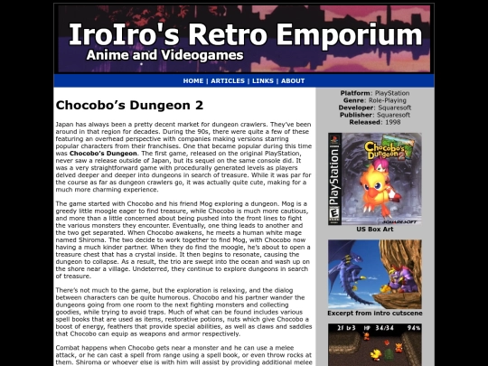 Games/PlayStation/chocobos-dungeon-2 screenshot