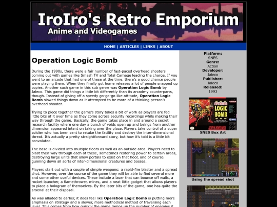 Games/SNES-SFC/operation-logic-bomb screenshot