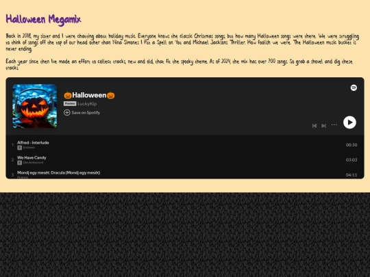 halloween/megamix screenshot