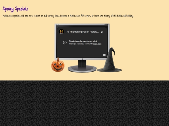 halloween/specials screenshot