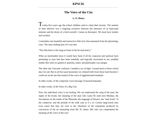 shortstories/the-voice-of-the-city screenshot