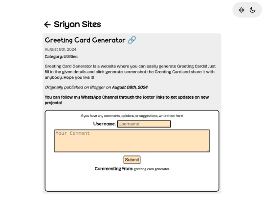 posts/greeting-card-generator screenshot