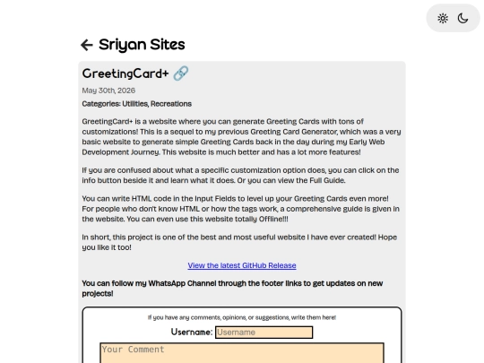 posts/greetingcard-plus screenshot