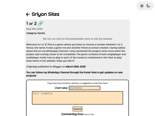 posts/one-or-two screenshot