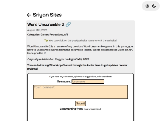 posts/word-unscramble-2 screenshot
