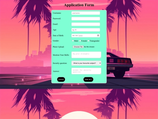 application_form screenshot