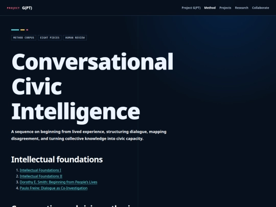amdi-0f7c3b91a6e248d5/method/conversational-civic-intelligence screenshot
