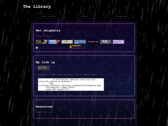 links screenshot